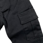DANIELE ALESSANDRINI jeans tinta unita con girovita regolabile Nero per Neonato 1291P00023X NERO DANIELE ALESSANDRINI 