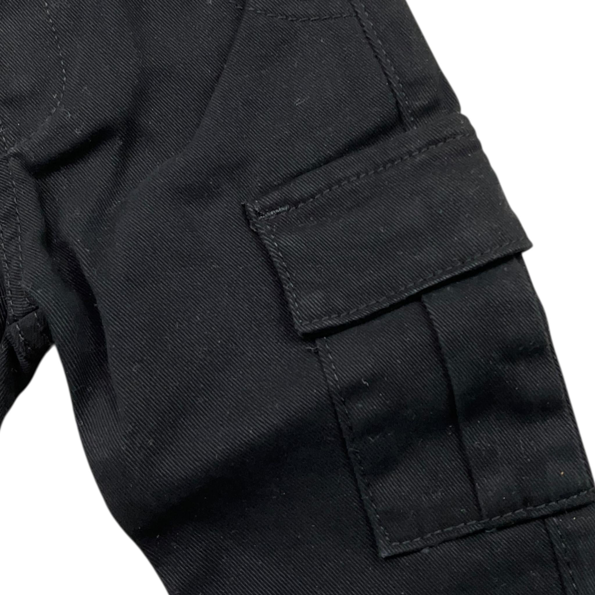 DANIELE ALESSANDRINI jeans tinta unita con girovita regolabile Nero per Neonato 1291P00023X NERO DANIELE ALESSANDRINI 