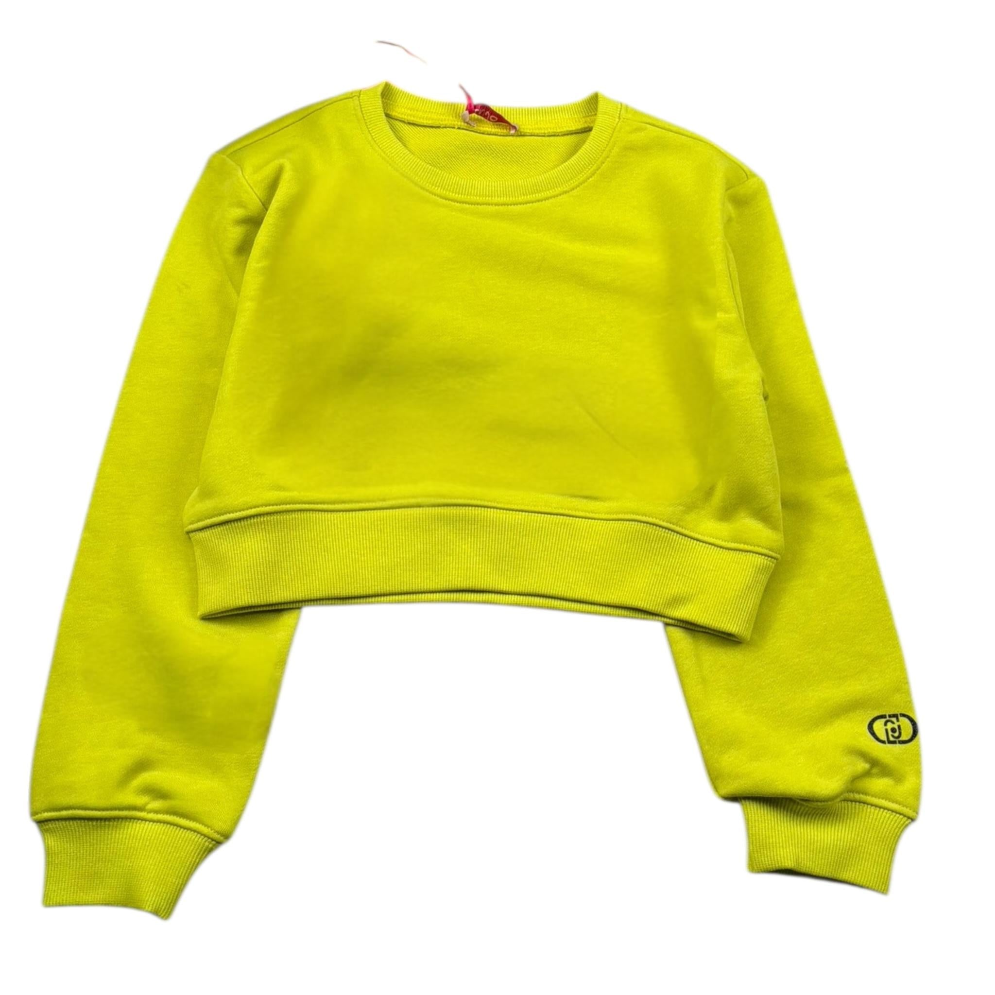 Patrizia Pepe Felpa Girocollo Tinta Unita per Bambina GA5009 GIALLO PATRIZIA PEPE 