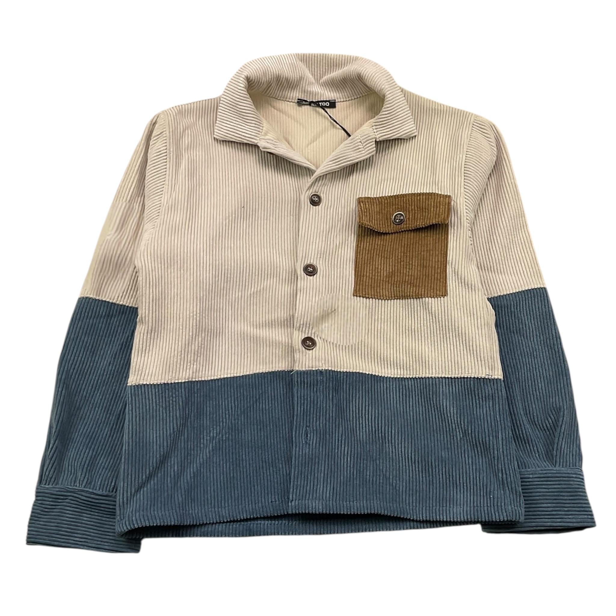 NEVER TOO camicia manica lunga bicolore Beige per Bambino NT2218B BEIGE NEVER TOO 