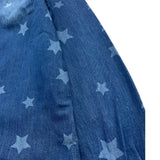 Vicolo Camicia Tinta Unita con Fantasia Stelle per Bambina 3145CD00156 BLU VICOLO 