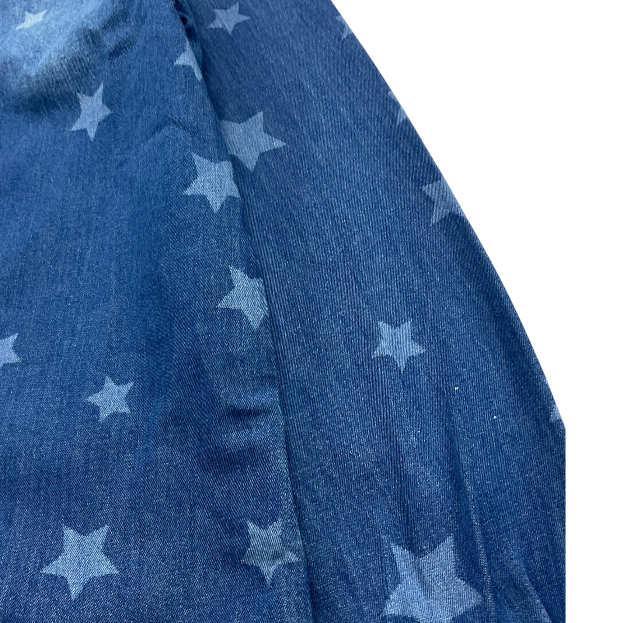 Vicolo Camicia Tinta Unita con Fantasia Stelle per Bambina 3145CD00156 BLU VICOLO 