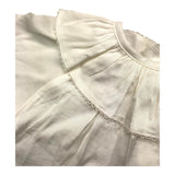 Caffe' D'Orzo Camicia Mezza Manica Tinta Unita Panna Per Neonata