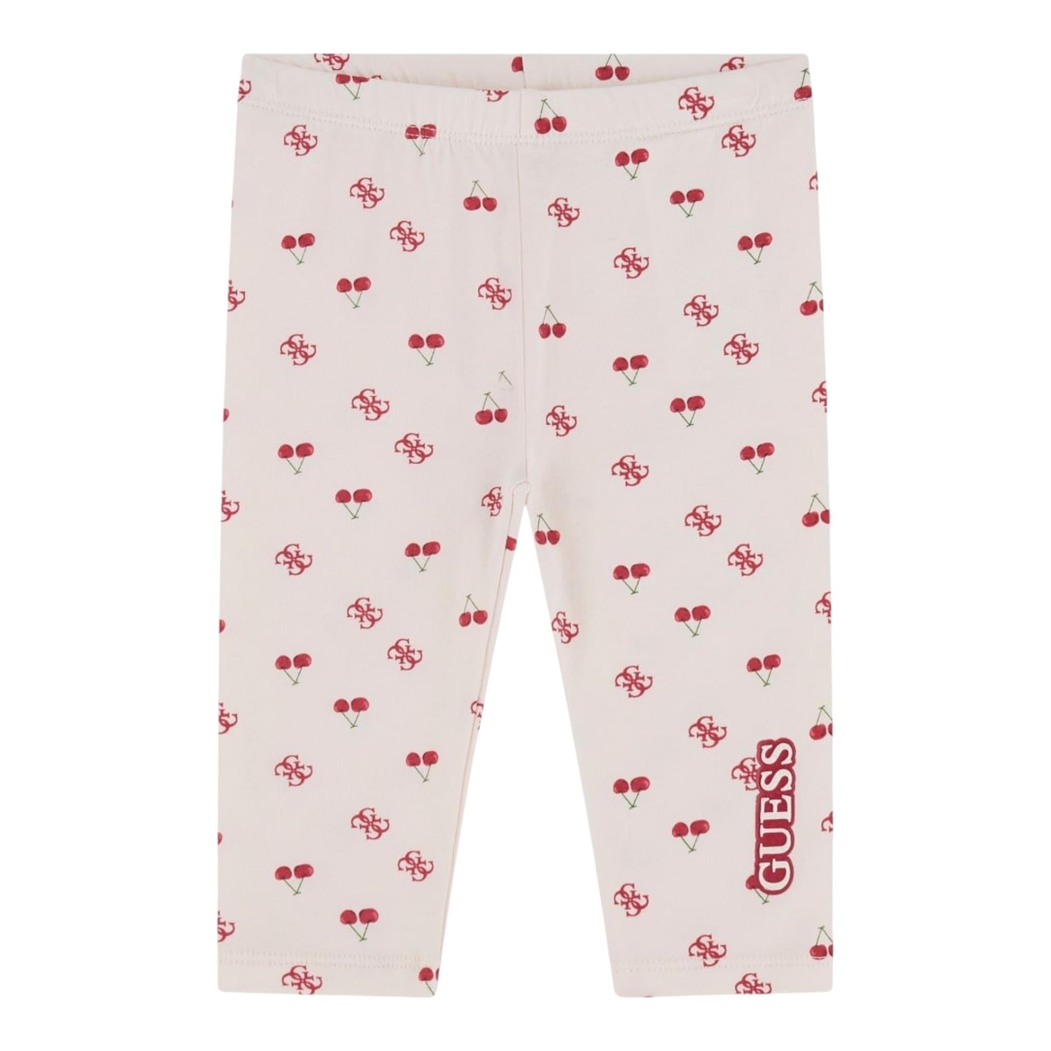 Guess Leggins Tinta Unita con Stampa per Bambina K5GB00J1314 ROSA GUESS 