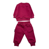 JOHN RICHMOND completo 2pz felpa-pantalone tinta unita con stampa Bordeaux per Neonato RIA25016CF BORDEAUX JOHN RICHMOND 