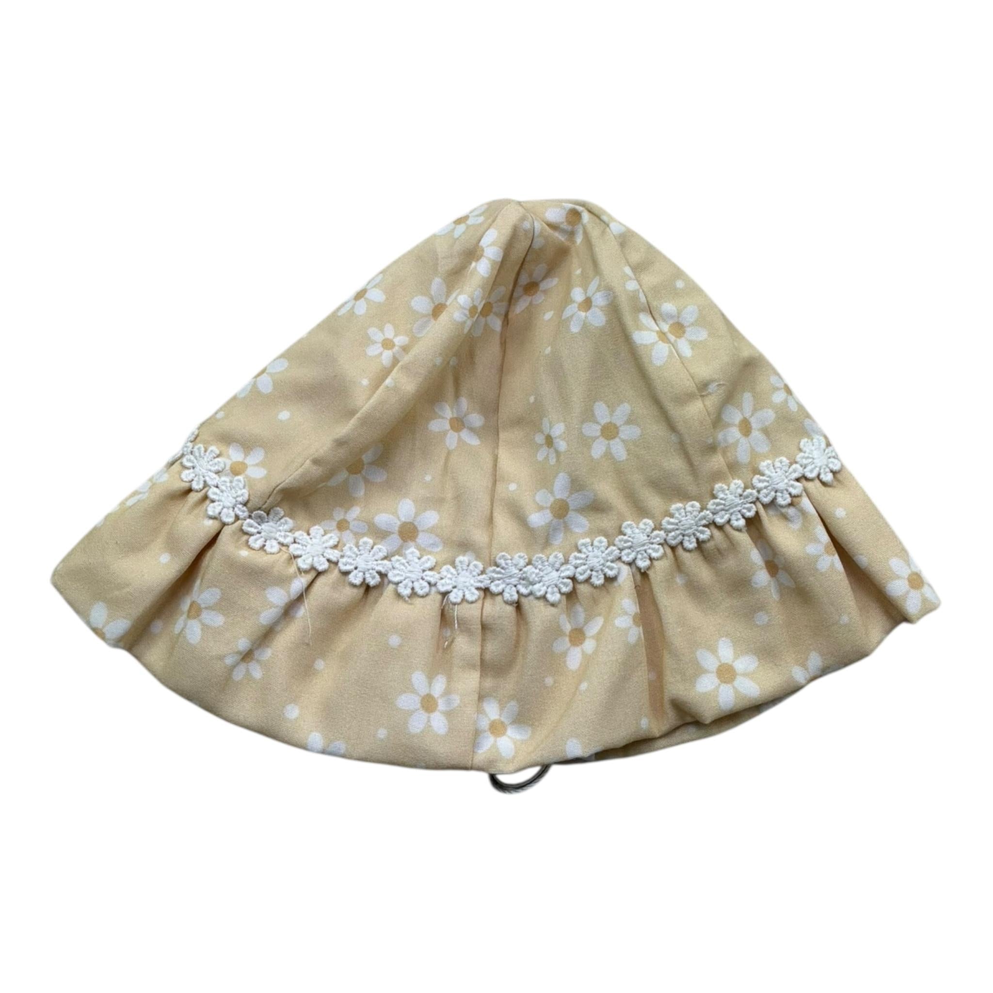 Isabel & Martinez Cappello Tinta Unita con Fiori per Neonata IM25N405 GIALLO ISABEL & MARTINEZ 