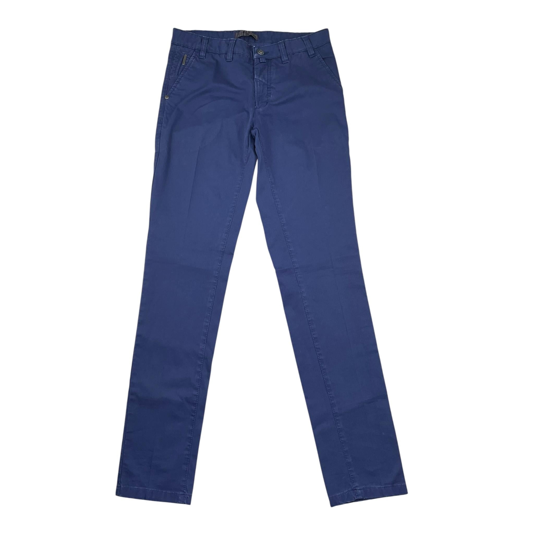 Crocefisso 12 Milano Pantalone Tinta Unita con Tasche America per Bambino PK0703 BLU CROCEFISSO 12 MILANO 