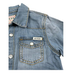 Guess Camicia Manica Lunga In Denim per Bambino N5RH05D5K80JX AZZURRO GUESS 