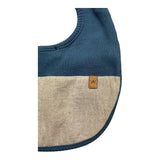Wedoble Bavetta Bicolore Blu Per Neonato