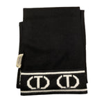 TWINSET sciarpa tinta unita logata Nero per Bambina 242GJ501F NERO TWINSET 