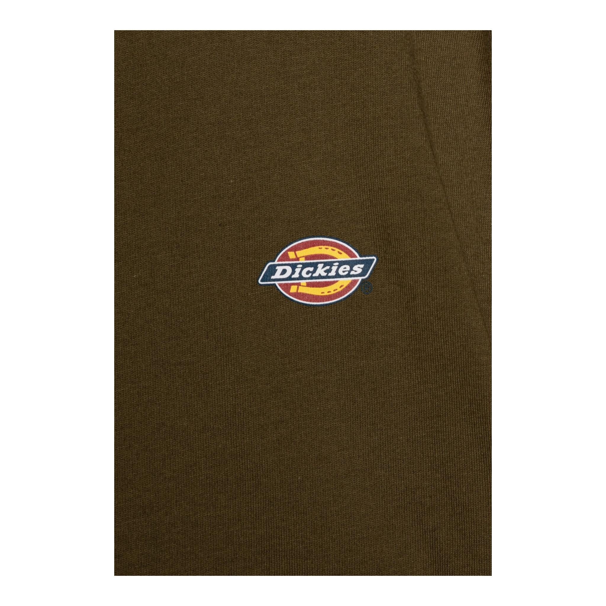 Dickies T-Shirt Girocollo Tinta Unita con Logo per Bambino DK0KSR64DK01 VERDE DICKIES 