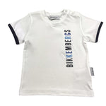 Bikkembergs T-Shirt Tinta Unita con Stampa per Neonato BK3433 BIANCO BiKKEMBERGS 