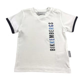 Bikkembergs T-Shirt Tinta Unita con Stampa per Neonato BK3433 BIANCO BiKKEMBERGS 