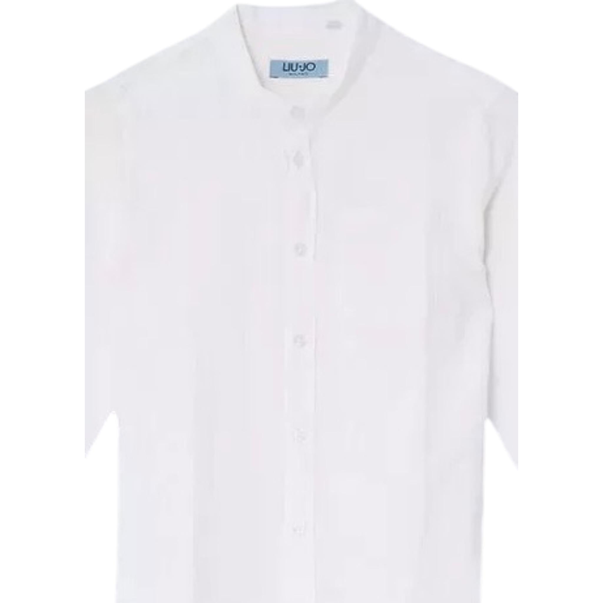 Liu Jo Camicia Tinta Unita Manica Lunga per Bambino QA3084 BIANCO LIU JO 