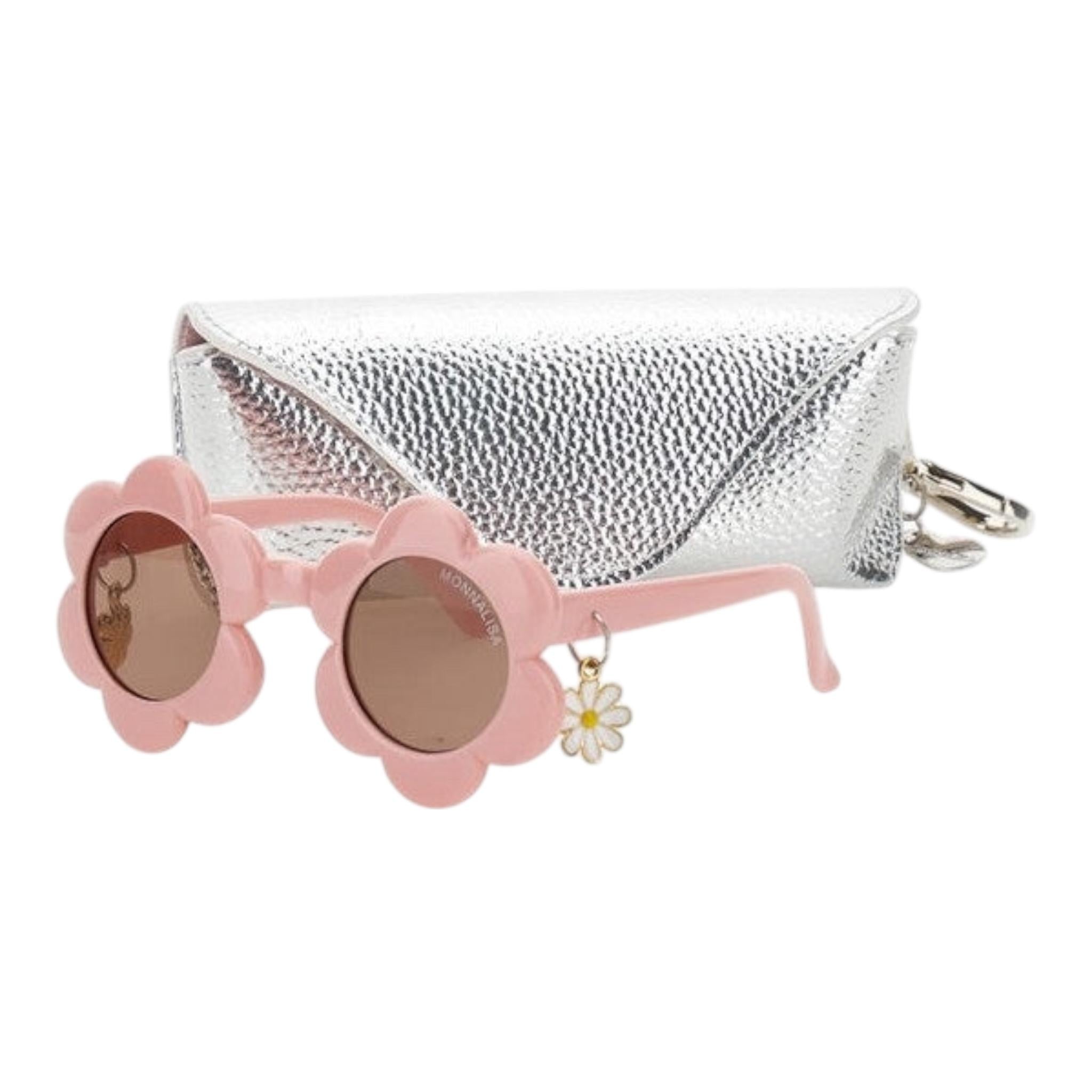 Monnalisa Occhiali Tinta Unita con Fiori per Bambina 39E054 ROSA MONNALISA 