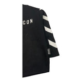 ICON maglia girocollo tinta unita con maniche in contrasto Nero per Bambino IBSM00330 NERO ICON 