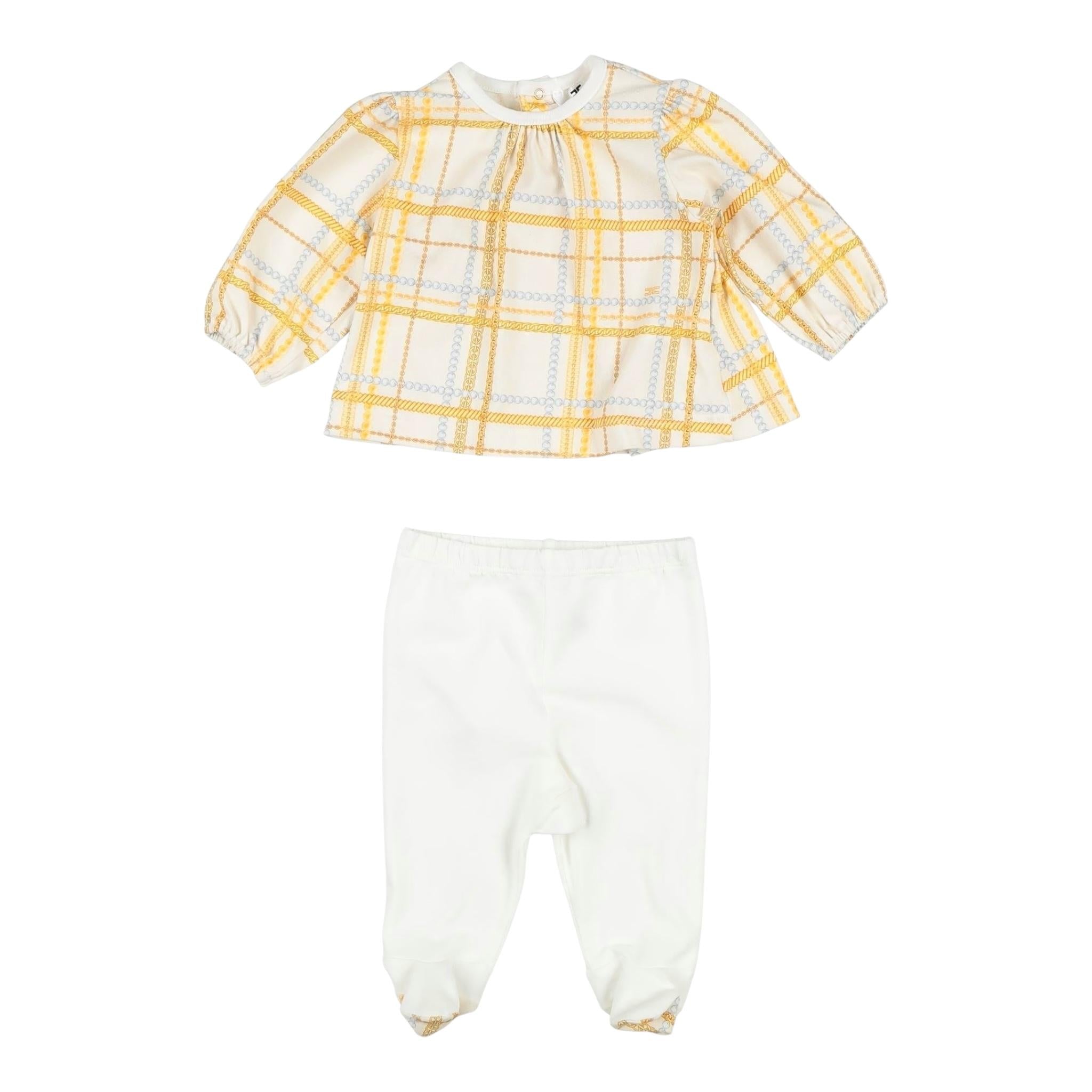 Elisabetta Franchi Completo 2 Pezzi Shirt-Ghettina per Neonata ENCD36 PANNA ELISABETTA FRANCHI 