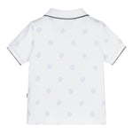 Boss Polo Mezza Manica Tinta Unita per Neonato J52099 BIANCO BOSS 