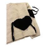 PLEASE maglia girocollo tinta unita con range Beige per Bambina NB95234G66 BEIGE PLEASE 