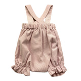 LA STUPENDERIA salopette tinta unita con fiocco Rosa per Neonata TBCU52XX ROSA LA STUPENDERIA 