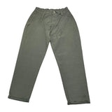 Over-D Pantalone Tinta Unita Con Elastico In Vita Verde Per Bambino