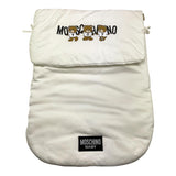 MOSCHINO sacca nanna bicolore con stampa logo Bianco per Neonato MPE00FO BIANCO MOSCHINO 
