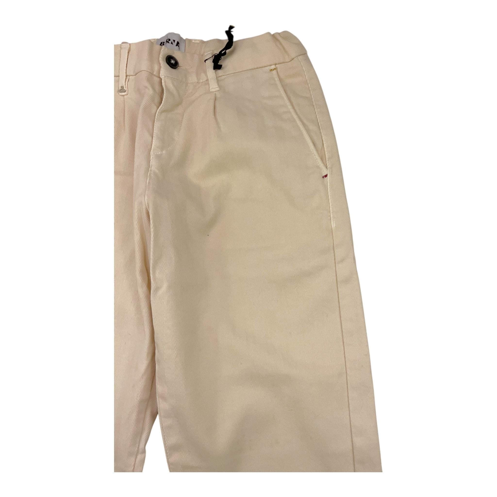 BERNA pantalone tinta unita con girovita regolabile Panna per Bambino 23598 PANNA BERNA 