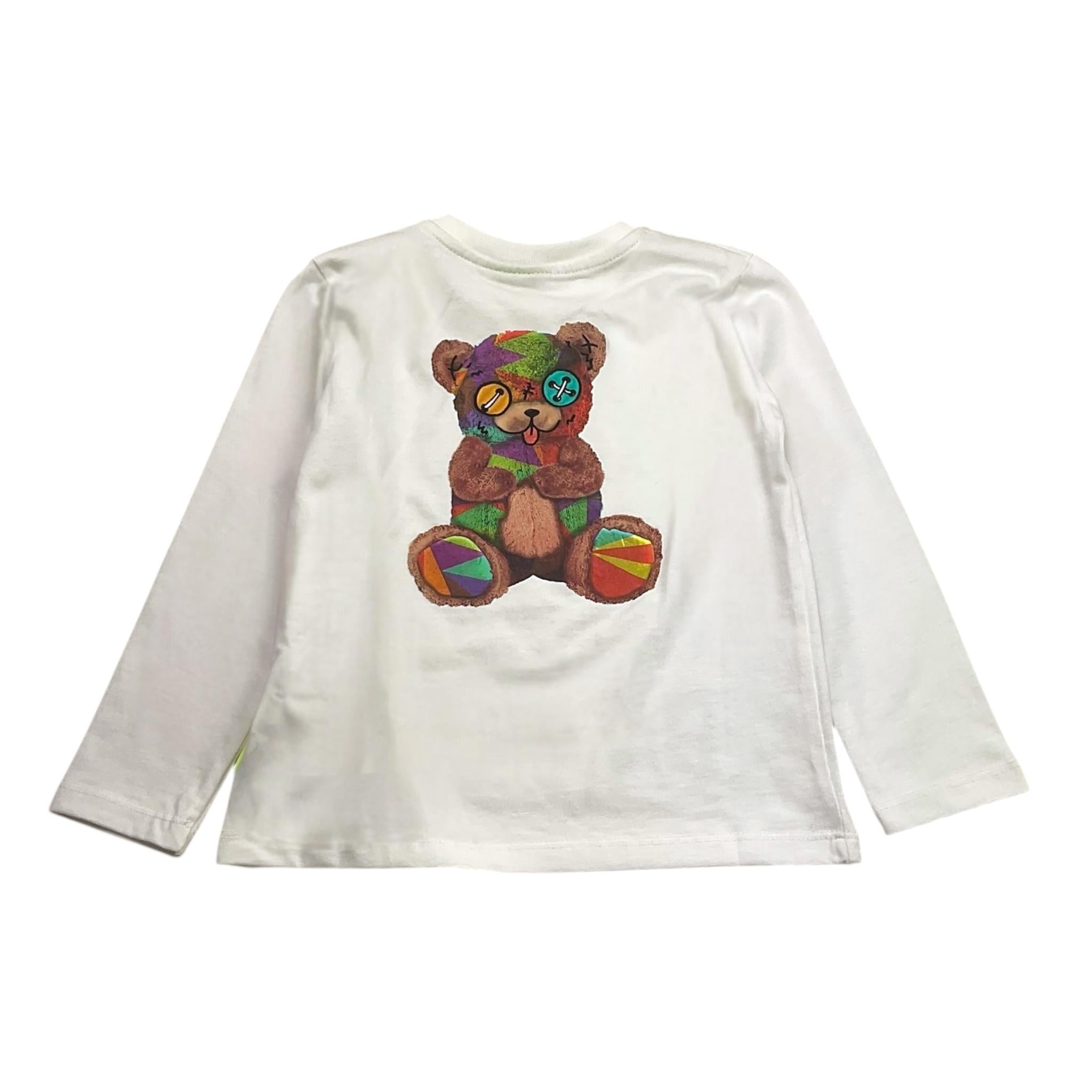 BARROW KIDS shirt girocollo tinta unita con stampa Bianco per Bambino F3BKUNTH132J BIANCO BARROW KIDS 
