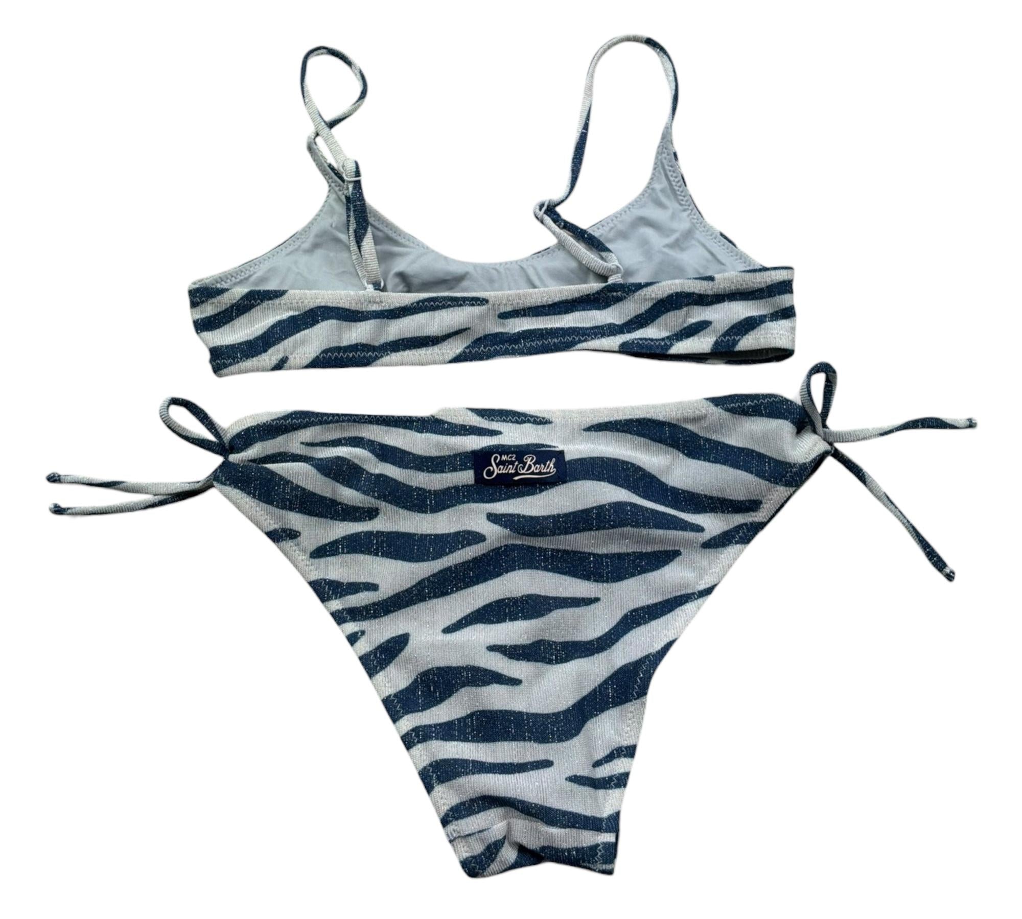 Saint Barth Costume 2 Pezzi Fascia-Mutandina per Bambina PALOMAA BLU SAINT BARTH 