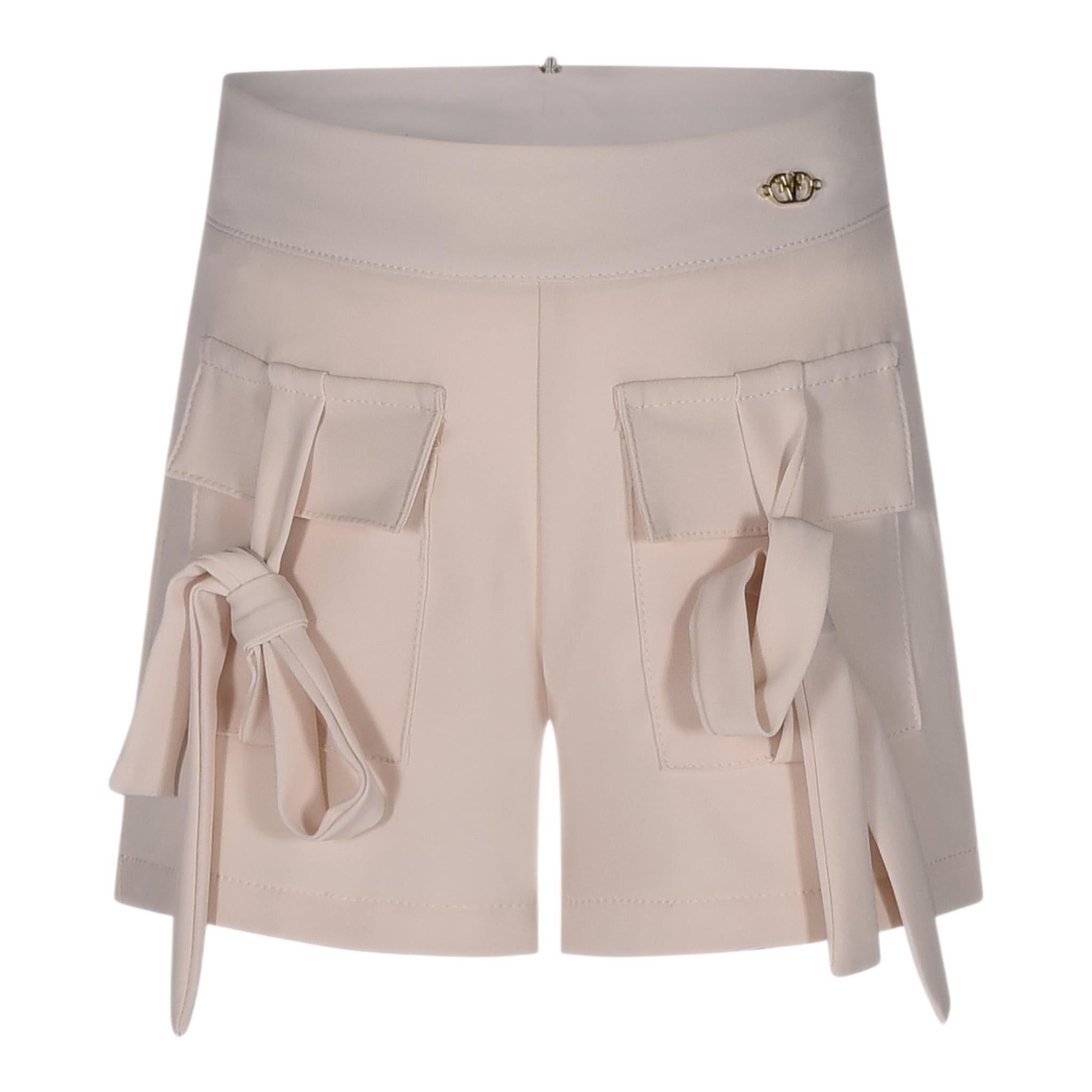 Fun & Fun Short Tinta Unita con Logo per Bambina FBSO01337 BEIGE FUN & FUN 