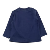 MOSCHINO shirt tinta unita girocollo con stampa Blu per Neonato MWO00R BLU MOSCHINO 