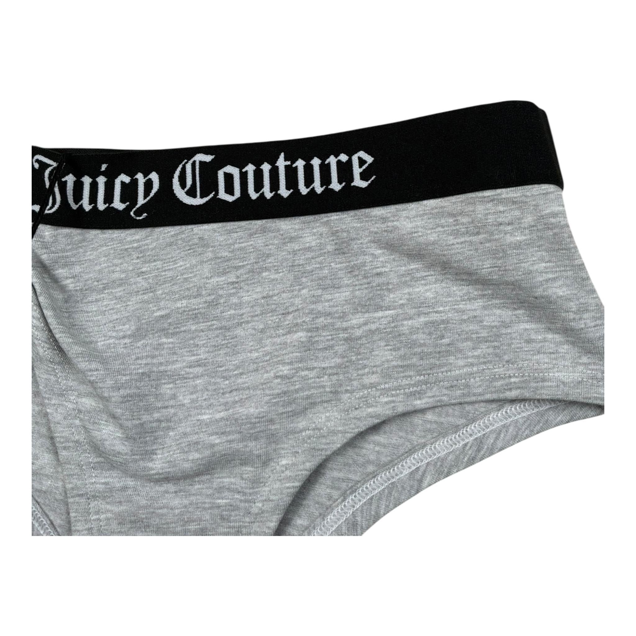Juicy Couture Slip Tinta Unita con Stampa per Bambina JBX5823 GRIGIO JUICY COUTURE 