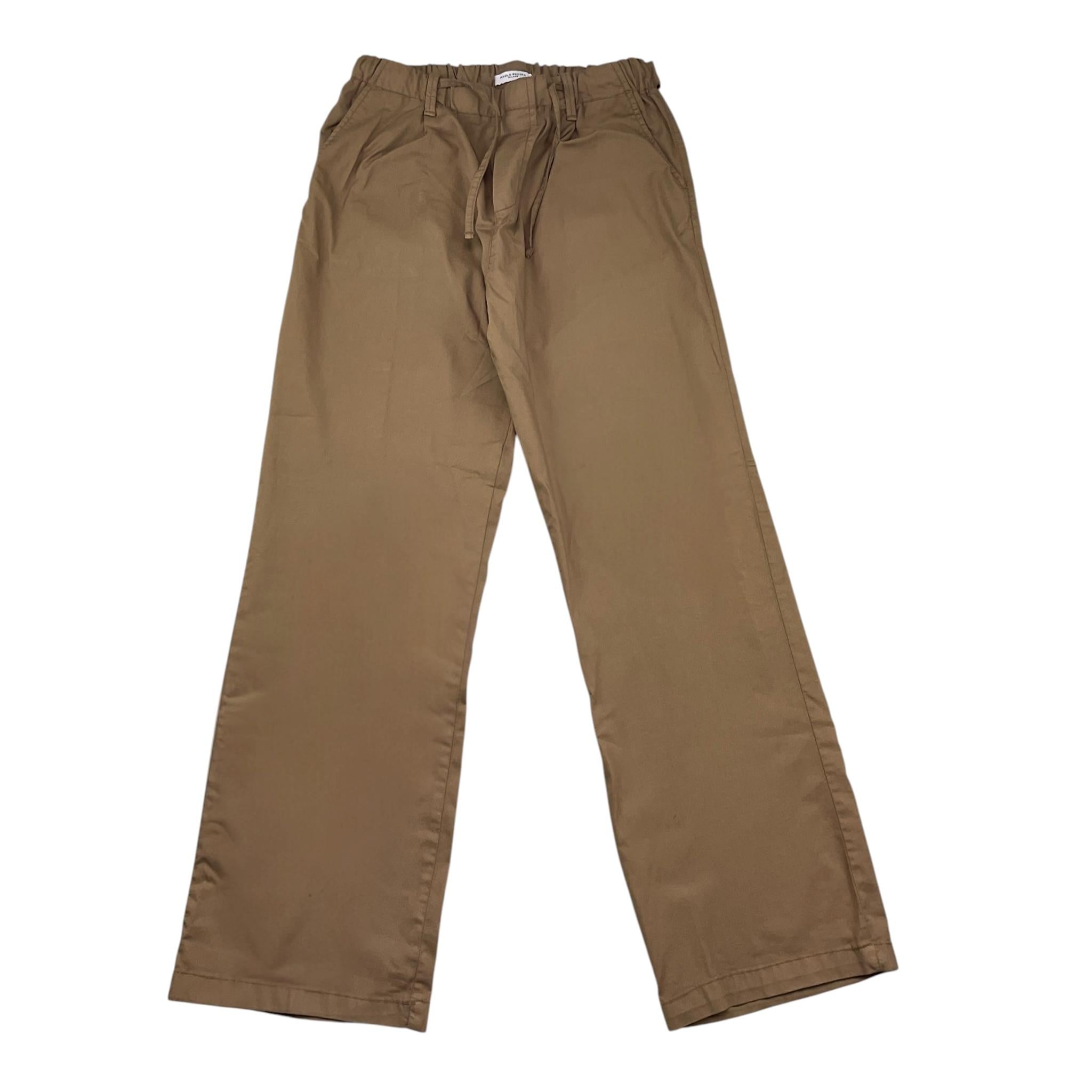 Paolo Pecora Pantalone Tinta Unita con Elastico In Vita per Bambino PP4023 MARRONE PAOLO PECORA 