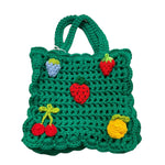 borsa tinta unita traforata TW0A28 VERDE STELLA McCARTNEY 