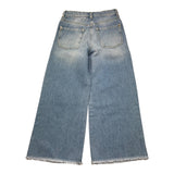 Patrizia Pepe Jeans Modello A Palazzo con Strappi per Bambina 7P0345 AZZURRO PATRIZIA PEPE 