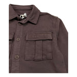 DUSTY COLOR camicia manica lunga tinta unita Marrone per Neonato DUXF4037OSN MARRONE DUSTY COLOR 