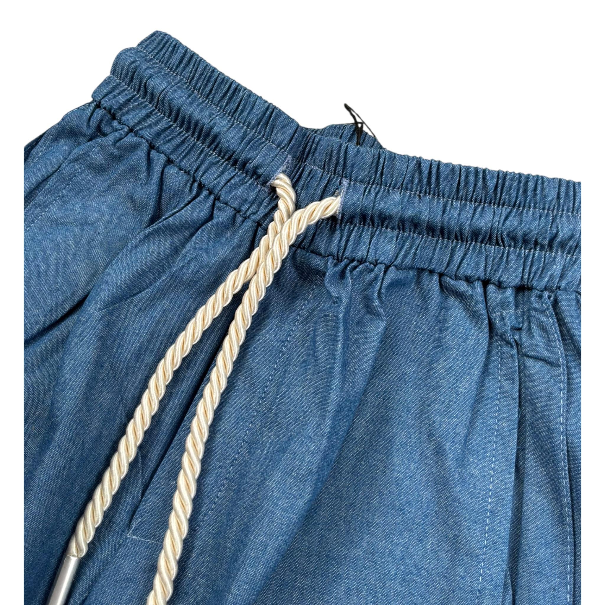 Duepuntozero Bermuda Tinta Unita con Elastico In Vita per Bambino BMBD3 BLU DUEPUNTOZERO 