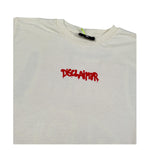 Disclaimer T-Shirt Girocollo Tinta Uita con Stampa Panna per Bambino 24IDK58235 PANNA DISCLAIMER 