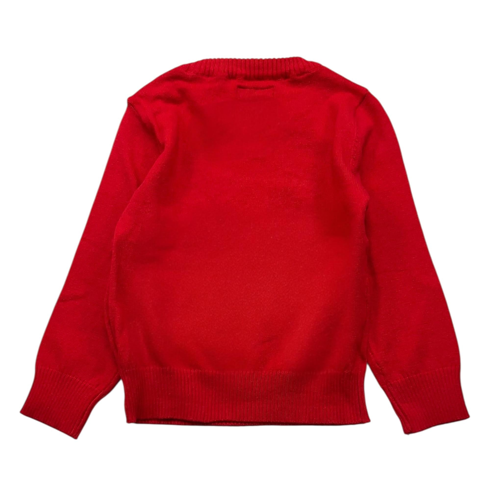 GUESS maglia girocollo tinta unita con stampa Rosso per Neonato N4YR03Z2VV0XXX ROSSO GUESS 
