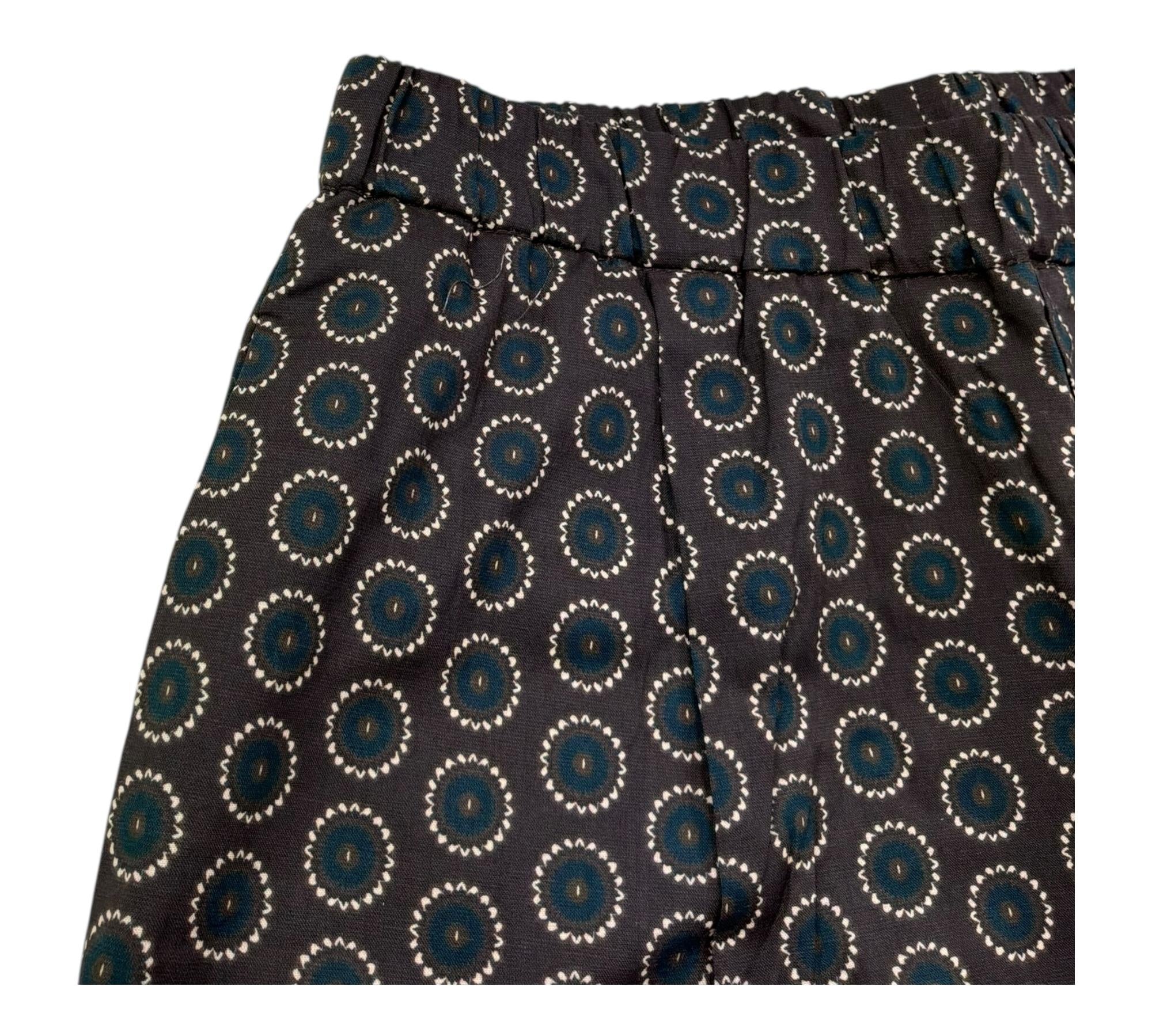 Paolo Pecora Bermuda Tinta Uita con Stampa Fantasia per Bambino PP4297 MARRONE PAOLO PECORA 