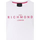 John Richmond T-Shirt Girocollo Tinta Unita con Stampa per Bambina RGP25002TSXXX BIANCO JOHN RICHMOND 