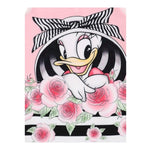 Monnalisa Abito Giromanica Tinta Unita con Stampa per Bambina 117928 ROSA MONNALISA 