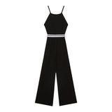 Patrizia Pepe Tuta Intera Tinta Unita A Bretelline per Bambina 7T0021 NERO PATRIZIA PEPE 