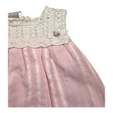 Paz Rodriguez Completo 2 Pezzi Camicia-Culotte Rosa Per Neonata
