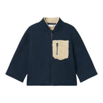 NAME.IT felpa cn zip tinta unita e taschino in contrasto Blu per Neonato 13236244 BLU NAME.IT 
