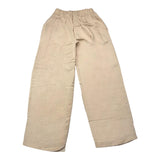 Minimo Pantalone Modello A Palazzo Tinta Unita Con Elastico In Vita Beige Per Bambina
