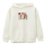 Calvin Klein Felpa Tinta Unita con Cappuccio E Stampa per Bambino IB0IB02460 BIANCO CALVIN KLEIN 