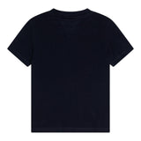 Tommy Hilfiger T-Shirt Girocollo Tinta Unita con Logo per Neonato KN0KN02024 BLU TOMMY HILFIGER 