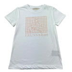 Trussardi T-Shirt Girocollo Tinta Unita con Stampa per Bambina TGP26055TS BIANCO TRUSSARDI 