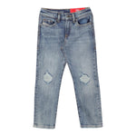 Diesel Jeans Tinta Unita con Girovita Regolabile per Bambino J00809X AZZURRO DIESEL 